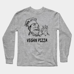 Hot & Spicy Vegan Pizza Long Sleeve T-Shirt